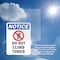 Signmission Do Not Climb Tower Sign With Symbol, 7 in W x Rectangle, Vinyl Decal OS-2PACK-NS-D-710-V-11124 - alternate 4